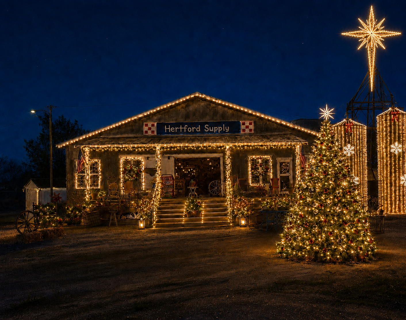 Tree & Silo Lighting Ceremony — 6pm